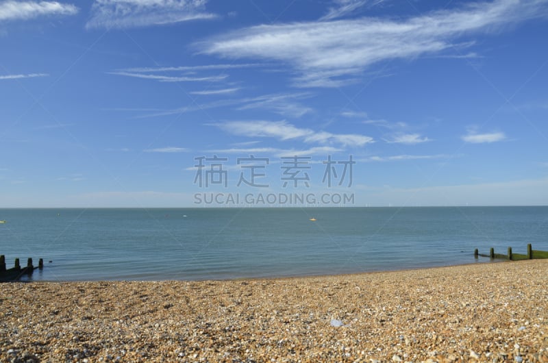 海滩,whitstable,海洋,视角,水,天空,美,风,度假胜地,水平画幅