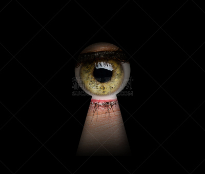人的眼睛,锁眼,女人,绿色,绿色眼睛,洞,水平画幅,安全,潜行者,视力