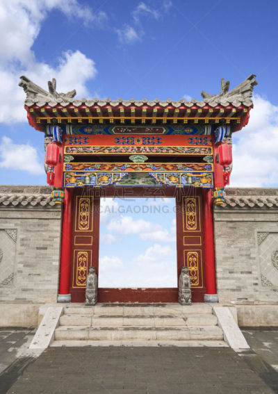 故宫,狭窄的,华丽的,北京,海上航道,门,宫殿,中国,亭台楼阁,垂直画幅