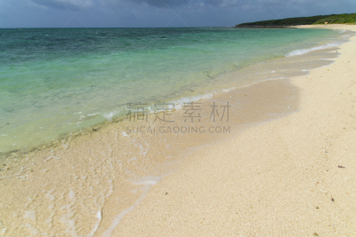 海滩,竹富岛,冲绳县,风景,留白,休闲活动,沙子,平视角,竹富町,纯净