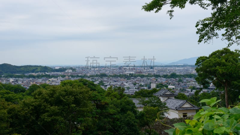 彦根城,滋贺县,都市风景,日本,城市,琵琶湖,夏至,国家纪念碑,纪念碑,公园