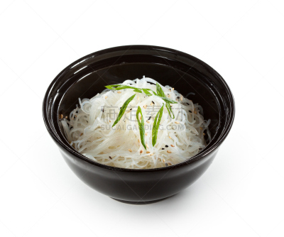 面条,粉丝,水平画幅,素食,无人,日本,有机食品,膳食,白色背景,黄色