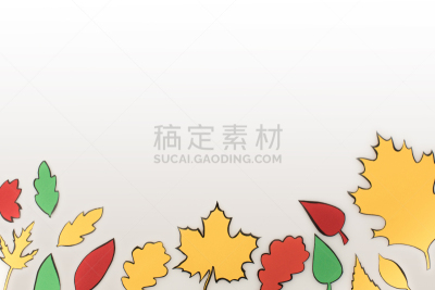 叶子,秋天,绘画插图,留白,褐色,水平画幅,九月,干的,特写