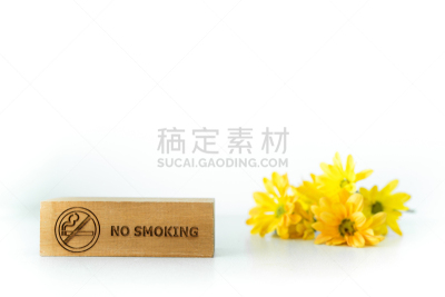 黄色,白色背景,符号,标志,分离着色,禁止吸烟记号,留白,背景分离,泰国