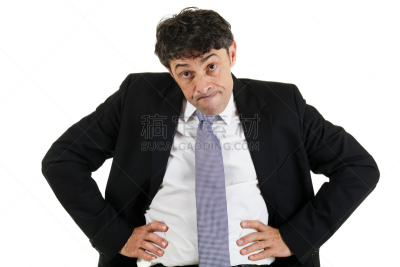 男商人,半身像,水平画幅,白人,特写,男性,仅成年人,白领,过度劳累,专业人员