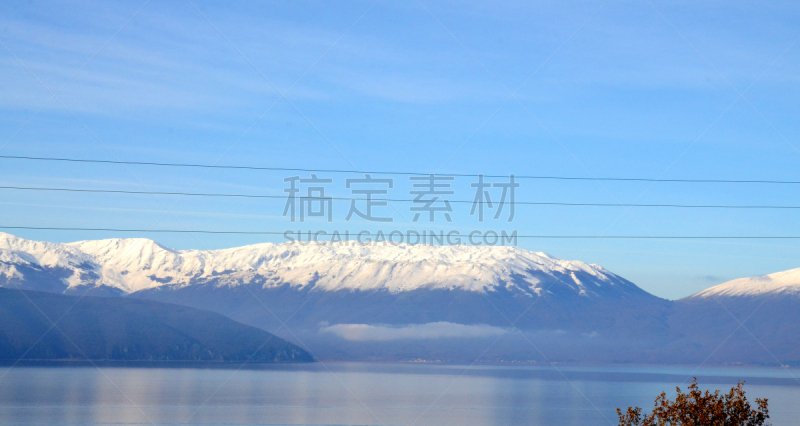 雪,湖,马其顿地区,数字1,山,斯科普里,奥赫里德,自然,国家公园,水平画幅