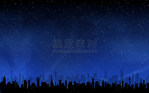 天空,夜晚,城市天际线,深的,东京,星星,办公室,留白,新的,水平画幅