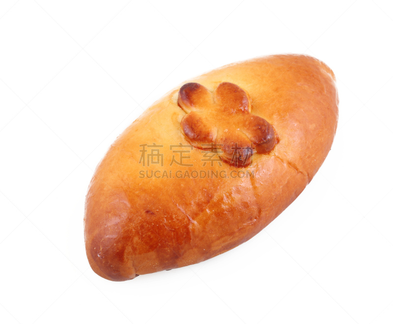 白色背景,肉馅饼,果酱,褐色,水平画幅,高视角,素食,折角小面包,无人,特写