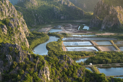 巴蜀,泰国,视角,泰国湾,红树林,渔船,生态旅游,渔夫,天空,水平画幅