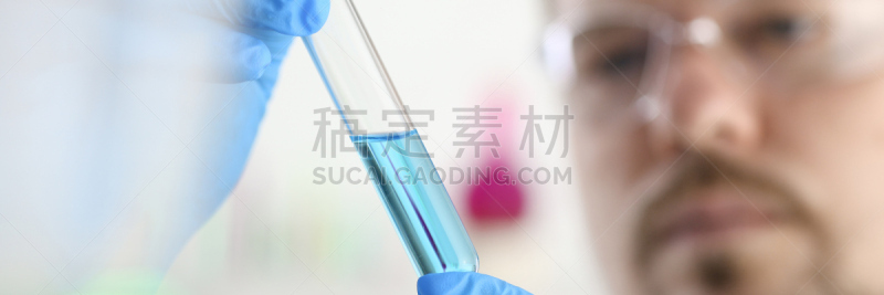 化学家,玻璃杯,拿着,男性,试管,装管,科学实验,家庭生活,实验室,营养品