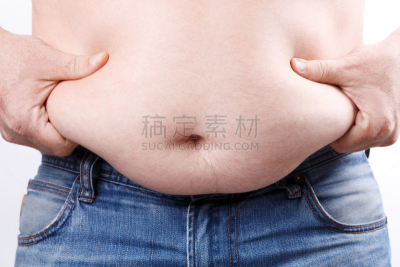 折叠的,特写,肥胖,肚子,男人,白色人种,超重,夸张