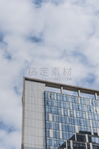 天空,云,白色,蓝色,城市,垂直画幅,办公室,未来,新的,无人