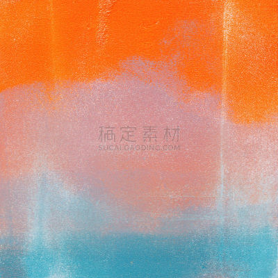 白色,橙色,蓝色,手工着色,山,艺术,无人,绘画插图,艺术品