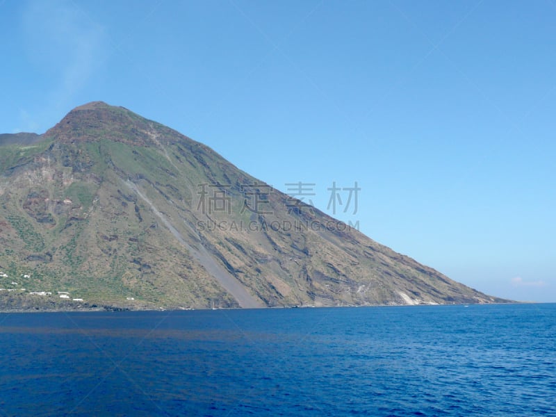 活火山,群岛,斯托伦波里岛,部分,伊奥利亚群岛,风土流程,水平画幅,山,户外,海滩