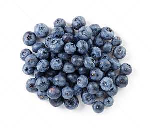 蓝莓,巨大的,熟的,正上方视角,食品,白色背景,水平画幅,高视角,素食,无人