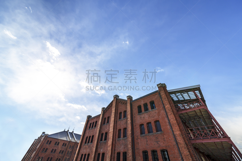 横滨,地形,横滨高速铁路,摩天轮,观光船,水,天空,仓库,水平画幅,无人