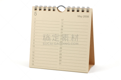 2008,日历,五月,新的,水平画幅,无人,历日,周末活动,时间,书页