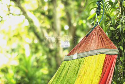 吊床,背景,园林,家庭生活,背景虚化,水平画幅,夏天,户外,草,泰国