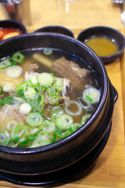 韩式烧牛肉,汤,韩国食物,垂直画幅,葱,无人,牛肉,摄影