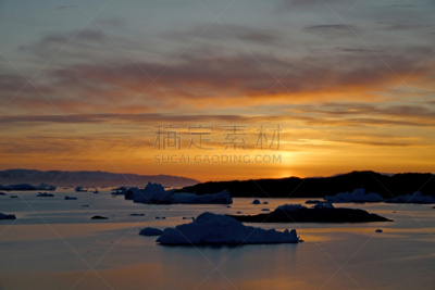 北冰洋,冰山,北极,格陵兰,天空,风,气候,雪,北美,戏剧性的景观