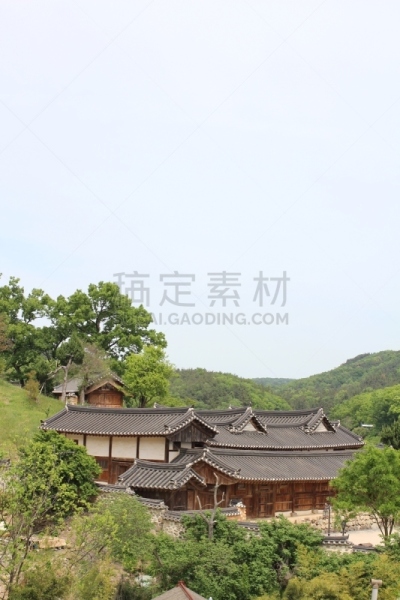 庆州市,五月,韩国,乡村,垂直画幅,美,无人,传统,古老的,户外