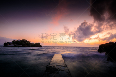海洋,在上面,水,天空,美,水平画幅,夏天,户外,扎达尔,海滩