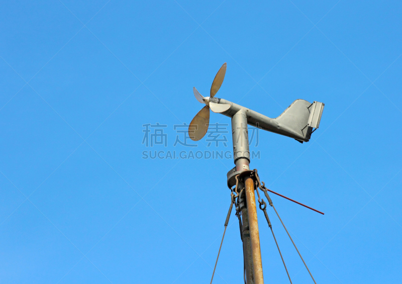 天空,蓝色,背景,现代风车,风,气候,水平画幅,符号,涡轮,云景