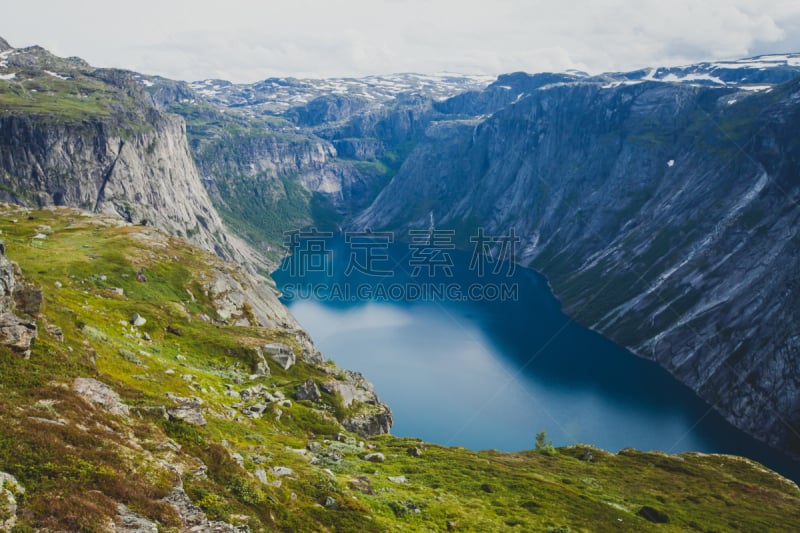 恶魔之舌,挪威,夏天,山,地形,自然美,风景,哈当厄尔峡湾,voringsfossen,奇迹石