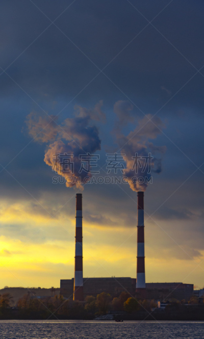 天空,管道,植物,特写,有毒物质,背景,平流层,垂直画幅,风,能源