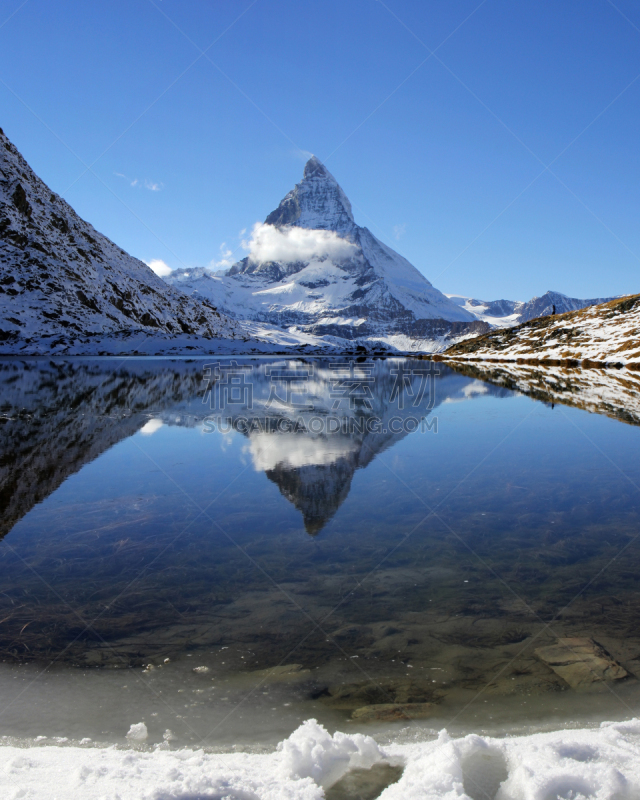 瑞士,瑞佛系湖,马特洪峰,云,雪,瑞士阿尔卑斯山,著名景点,湖,岩石,夏天