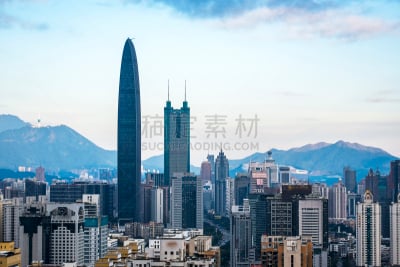 深圳,九州,水平画幅,无人,城市天际线,经济特区,金融和经济,户外,绿色建筑,深圳京基100