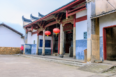 江西省,建筑,过去,客家族,穿插表演,水平画幅,无人,房屋建设,休闲追求,古典风格