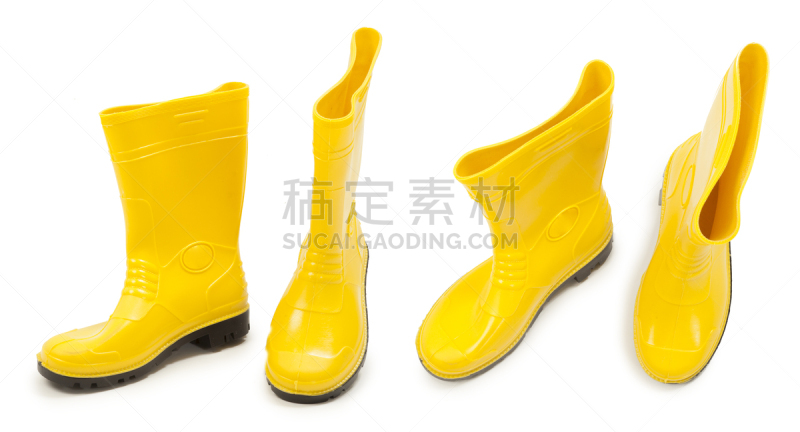 黄色,雨鞋,新的,水平画幅,鞋套,无人,湿,户外,塑胶,干的