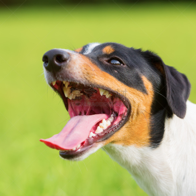 杰克拉瑟短腿犬,教区牧师,团队照片,猪嘴,舌头,梗犬,动物身体部位,夏天,户外,草