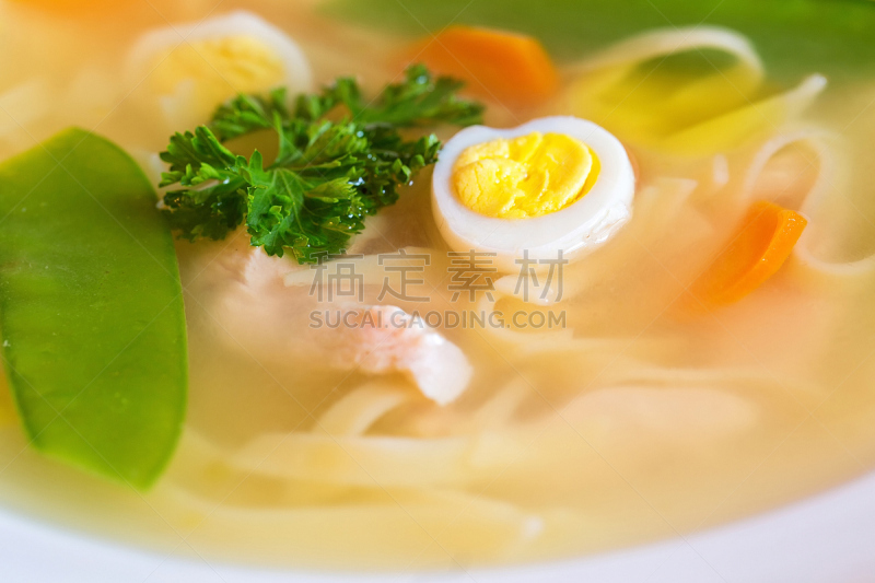 鹌鹑蛋,鸡汤,面条,蔬菜,健康保健,热,清新,香料,食品,餐具