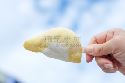 榴莲,冰淇淋,棍,饮食,寒冷,水平画幅,水果,传统,奶油,夏天