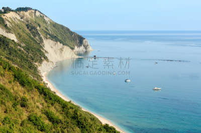 亚得里亚海,夏天,海滩,波多诺伏,海滨德尔科内罗,安科纳,马尔凯大区,水,天空,国家公园