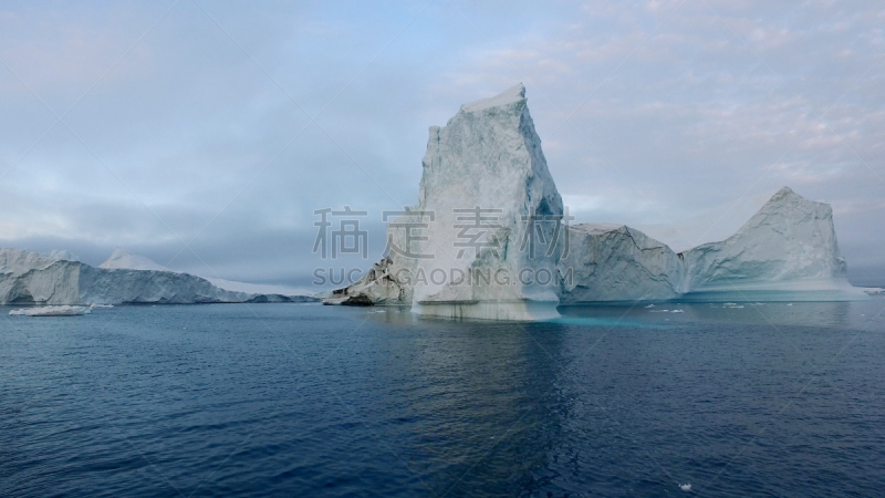 海洋,冰山,北极,格陵兰,水,天空,美,气候,水平画幅,雪