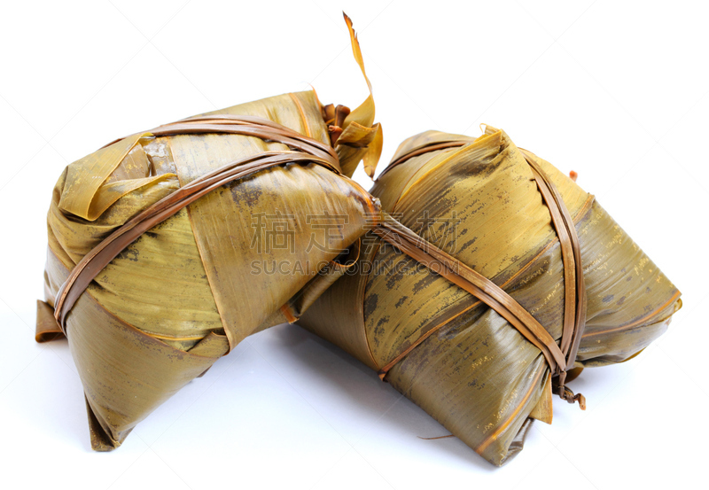 饺子,稻,传统,褐色,水平画幅,无人,膳食,背景分离,小吃,白色