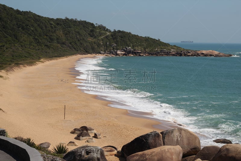 海滩,巴西,圣卡塔琳娜,太阳,水,天空,美,公园,水平画幅,山