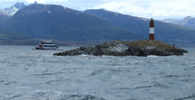 米格鲁海峡,火地群岛灯塔,阿根廷乌斯怀亚市,阿根廷,火地群岛,水平画幅,无人,灯塔楼,摄影