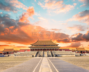 故宫,北京,宫殿,远古的,寺庙,宏伟,传统,旅游目的地,大门,禁止的