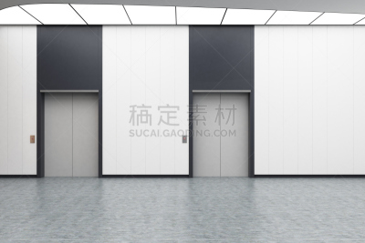 电梯,走廊,白色,门口,等,大厅,大门,门,模板,现代