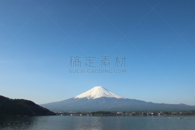 富士山,湖,山,山梨县,河口湖,富士河口湖,倒影湖,自然,水,天空