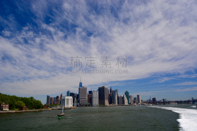 纽约,都市风景,城市天际线,曼哈顿,国际著名景点,船,著名景点,河流,2015年,户外