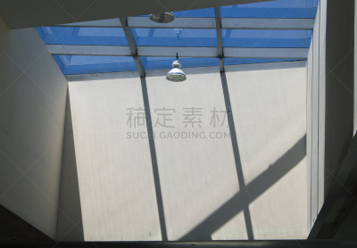 现代,建筑业,阴影,屋顶,窗户,日光,混凝土墙,灯,圆形,照亮