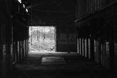 谷仓,空的,室内,平衡折角灯,小溪,轻驾车赛,纽宾士域,圣约翰,动物围栏,水平画幅
