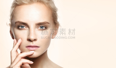 影棚拍摄,时装模特,自然,自然美,彩妆,美,水平画幅,美人,纯净,头发特征