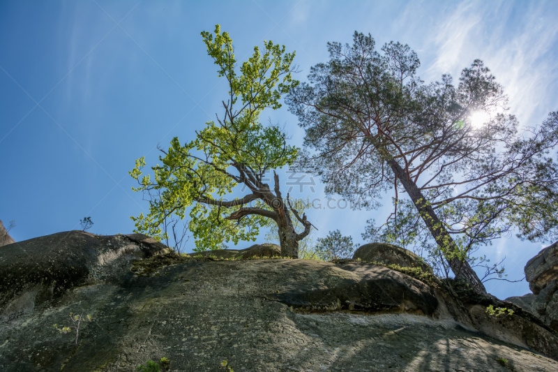 ,阳光光束,伊万诺-弗兰克依维卡,自然,寒冷,悬崖,水平画幅,山,岩石,巨大的