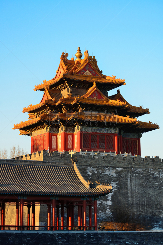 故宫,垂直画幅,旅游目的地,建筑,无人,全景,城市天际线,特写,都市风景,北京